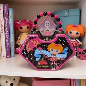 Lalaloopsy Collectible Metal Lunchbox Beaded Handle Purse Showers For Flowers